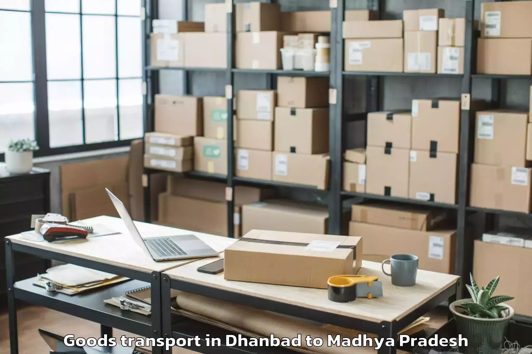 Hassle-Free Dhanbad to Khajuraho Goods Transport